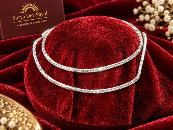 German_Silver_Chain_Anklet_|_Payal_For_Womens_&_Girls_|_1_Pair