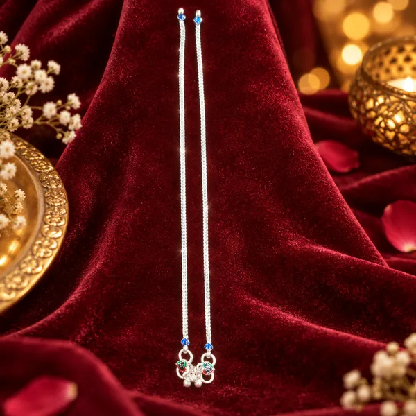 German_Silver_Chain_Anklet_|_Payal_For_Womens_&_Girls_|_1_Pair