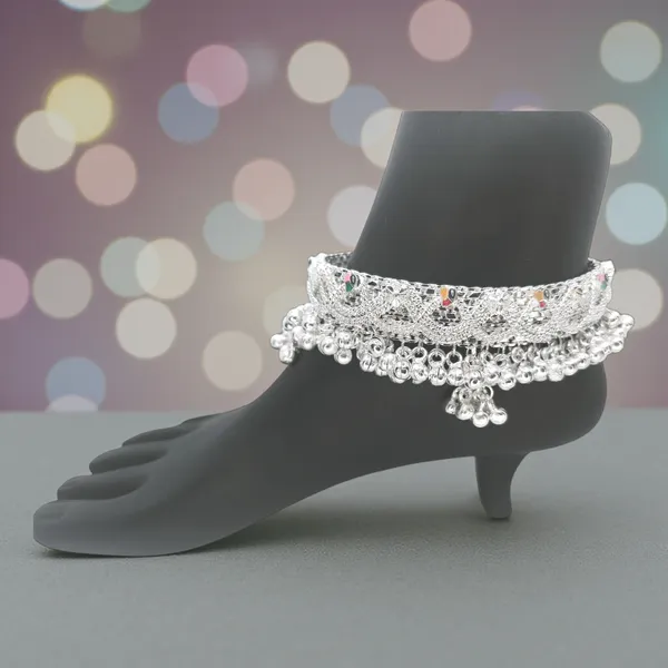 German_Silver_Anklet_|_Payal_For_Womens_&_Girls_|_1_Pair