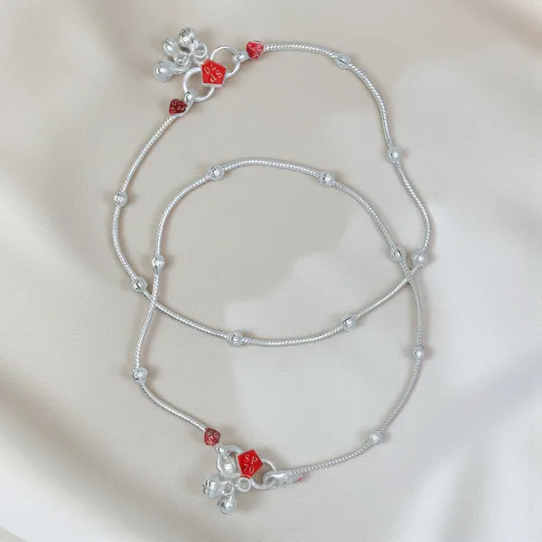 German_Silver_Anklet_|_Payal_For_Womens_&_Girls_|_1_Pair