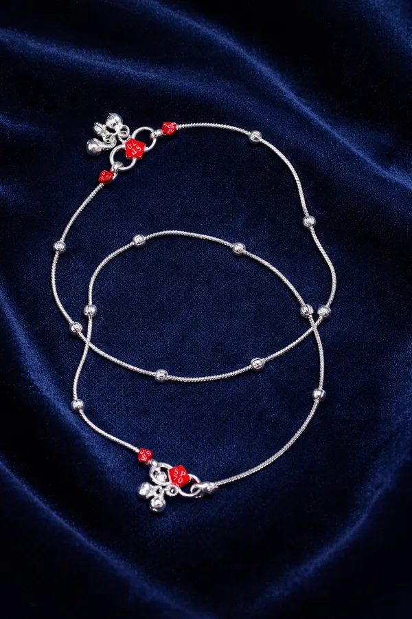German_Silver_Anklet_|_Payal_For_Womens_&_Girls_|_1_Pair