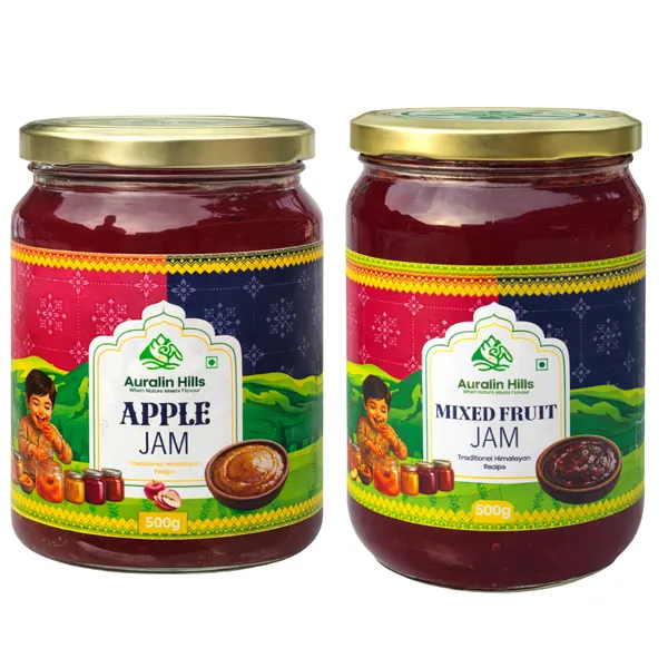 Apple_Jam_And_Mix_Fruits_Jam_Premium_Glass_Jar_For_Everyone