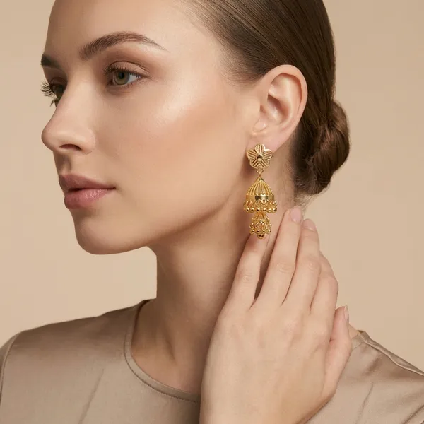 Gold_Mix_Alloy_With_Mixture_Of_Brass,_Copper_And_Silver_And_24_Carat_Gold_Plated_Premium_Jhumka_Earrings_For_Women
