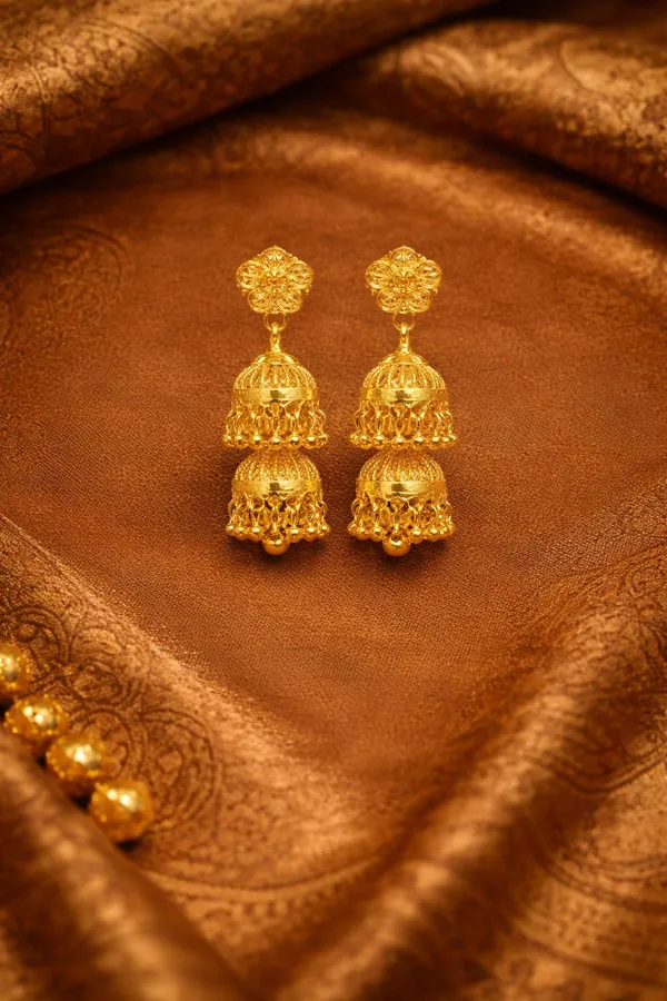 Gold_Mix_Alloy_With_Mixture_Of_Brass,_Copper,Silver_And_24_Carat_Gold_Plated_Premium_Jhumka_Earrings_For_Women