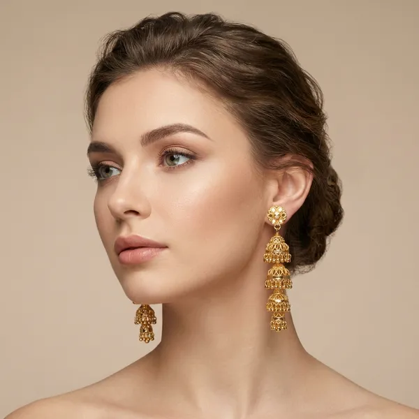 Gold_Mix_Alloy_With_Mixture_Of_Brass,_Copper_And_Silver_And_24_Carat_Gold_Plated_Premium_Jhumka_Earrings_For_Women