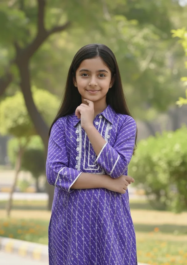 Purple_Cotton_Kurta_Set_For_Girls