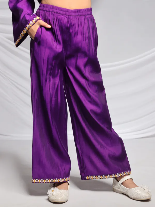 Purple_Silk_Kurta_Set_For_Girls