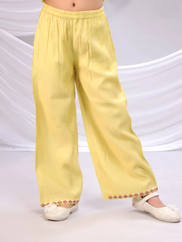 Yellow_Silk_Kurta_Set_For_Girls