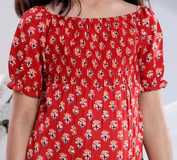 Red_Cotton_Dress_For_Girls