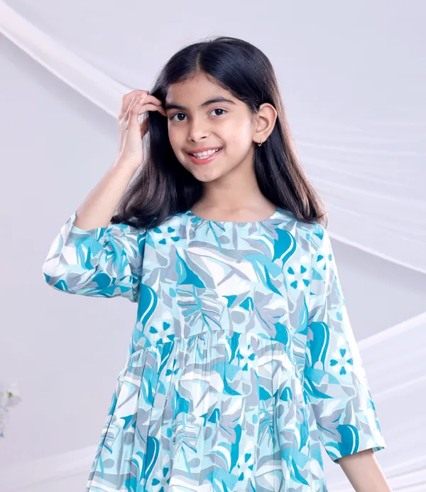 Blue_Cotton_Co-ord_Set_For_Girls