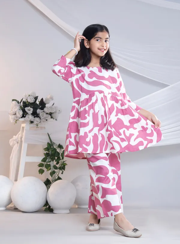 Pink_Cotton_Co-ord_Set_For_Girls