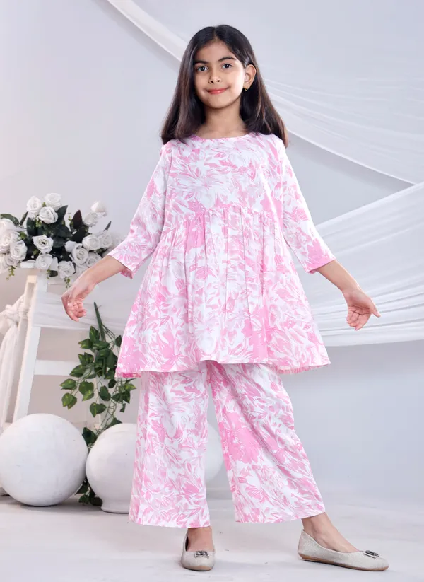Pink_Cotton_Co-ord_Set_For_Girls