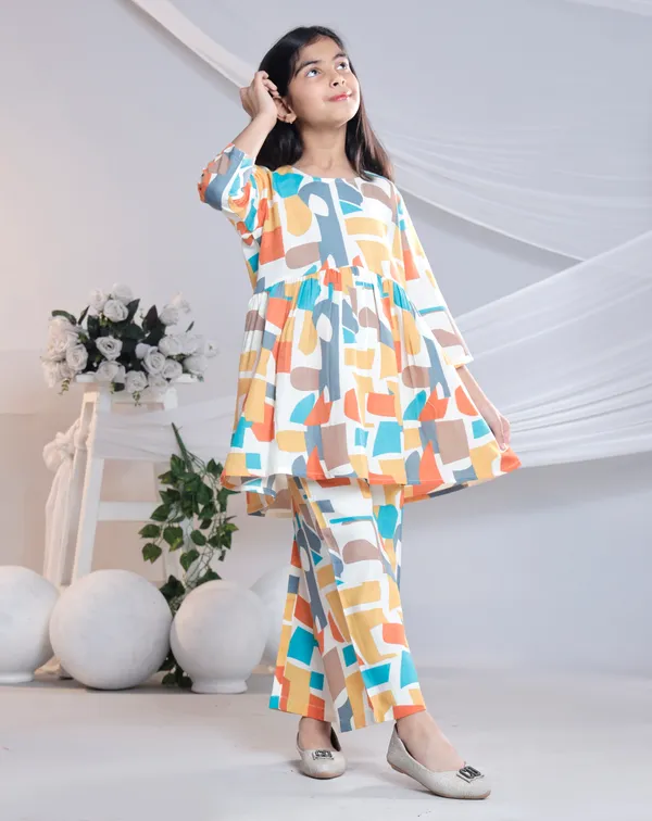 Yellow_Cotton_Co-ord_Set_For_Girls