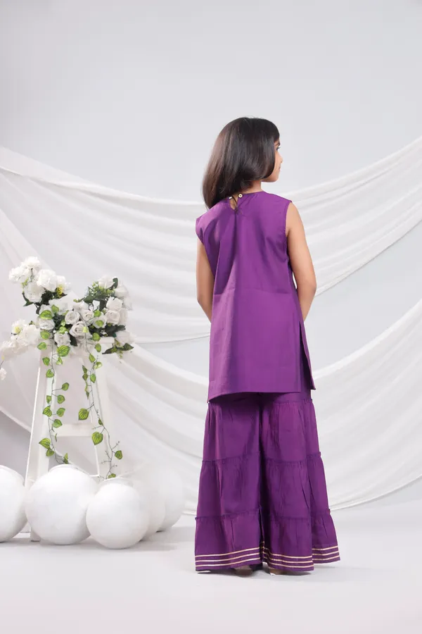 Purple_Silk_Kurta_Set_For_Girls