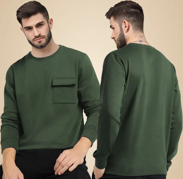 Olive_Full_Sleeve_T_Shirt_For_Men