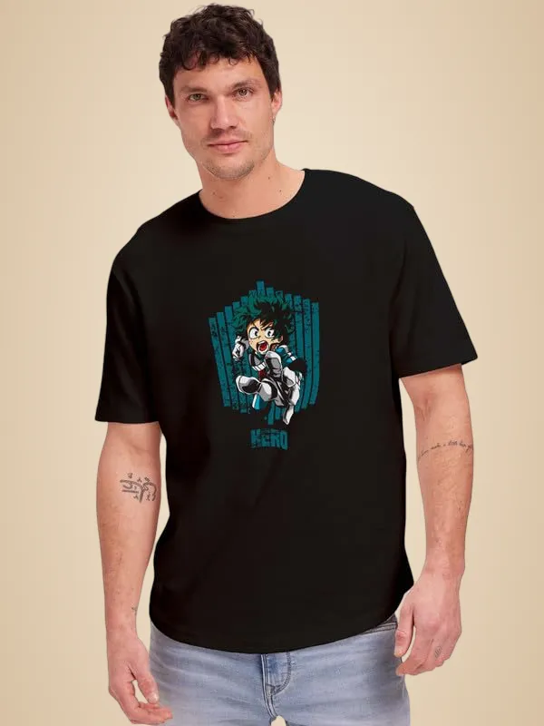 Black_Printed_Cotton_Round_Neck_Regular_Fit_Soft_And_Comtable_Trendy_Casual_Half_Sleeve_T_Shirt_For_Men