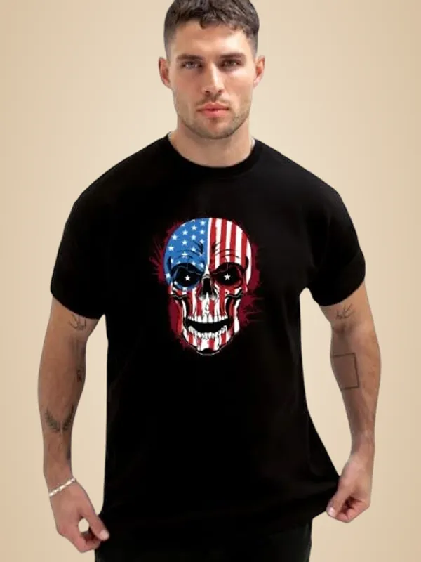 Black_Printed_Cotton_Round_Neck_Regular_Fit_Soft_And_Comtable_Trendy_Casual_Half_Sleeve_T_Shirt_For_Men