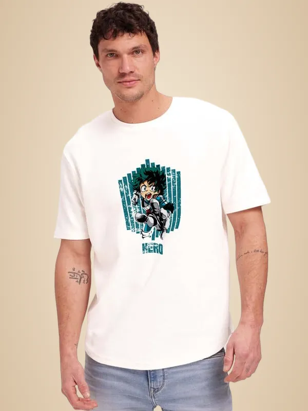White_Printed_Cotton_Round_Neck_Regular_Fit_Soft_And_Comtable_Trendy_Casual_Half_Sleeve_T_Shirt_For_Men
