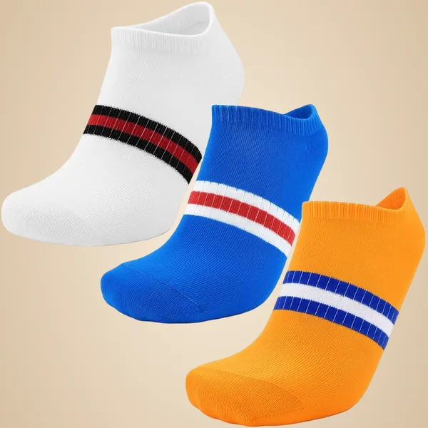 Multicolour_Ankle_Sports_Socks_For_Unisex