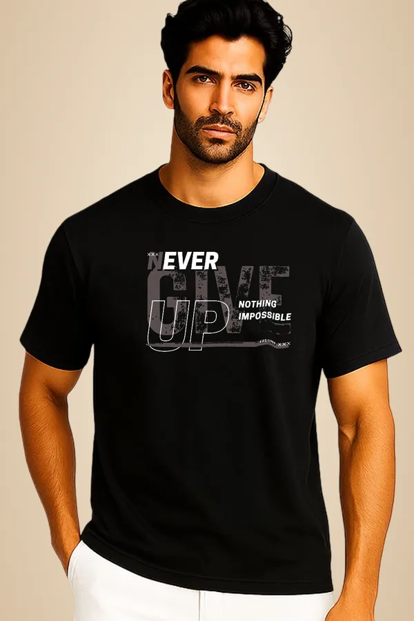 Black_Cotton_Blend_Printed_T_Shirt_For_Men
