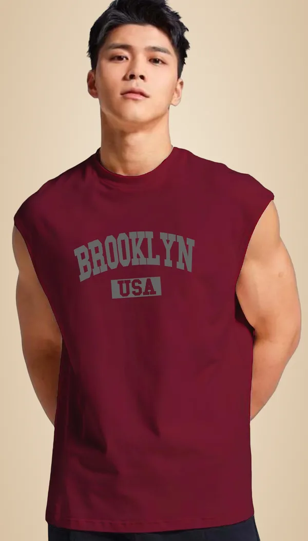 Maroon_Sleeveless_Tank_Top_Premium_Cotton_Blend_Muscle_Fit_Gym_Vest_For_Men