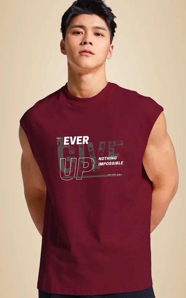 Maroon_Sleeveless_Tank_Top_Premium_Cotton_Blend_Muscle_Fit_Gym_Vest_For_Men