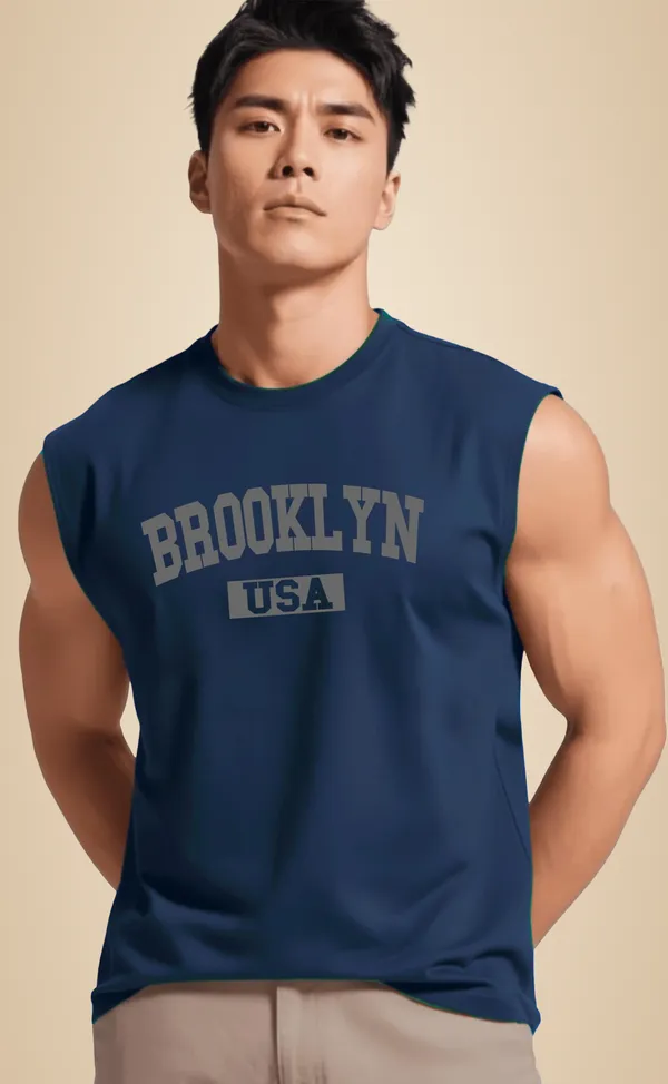 Navy_Sleeveless_Tank_Top_Premium_Cotton_Blend_Muscle_Fit_Gym_Vest_For_Men