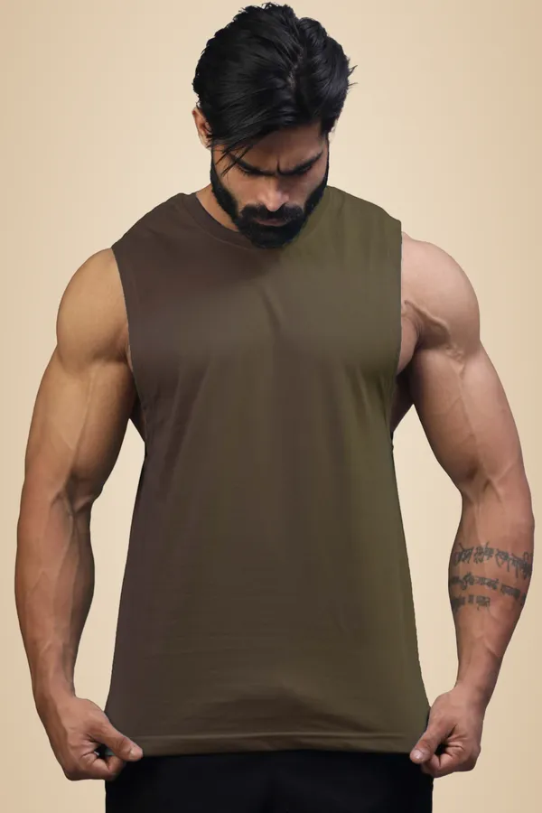 Dark_Green_Supper_Combed_Broad_Shoulder_Gold_Finish_Sleeveless_Deep_Arm_Cut_Cotton_Vest_For_Men