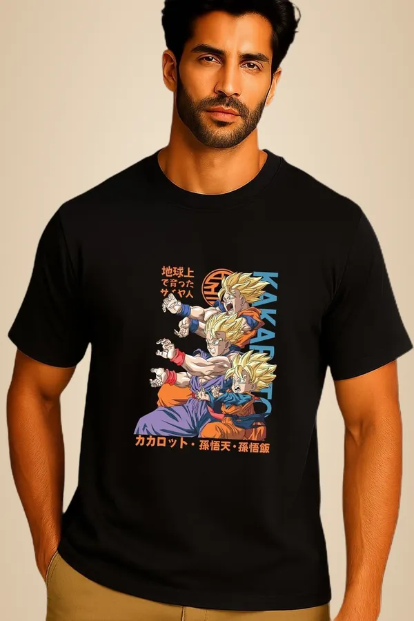 Black_Cotton_Blend_Printed_T_Shirt_For_Men