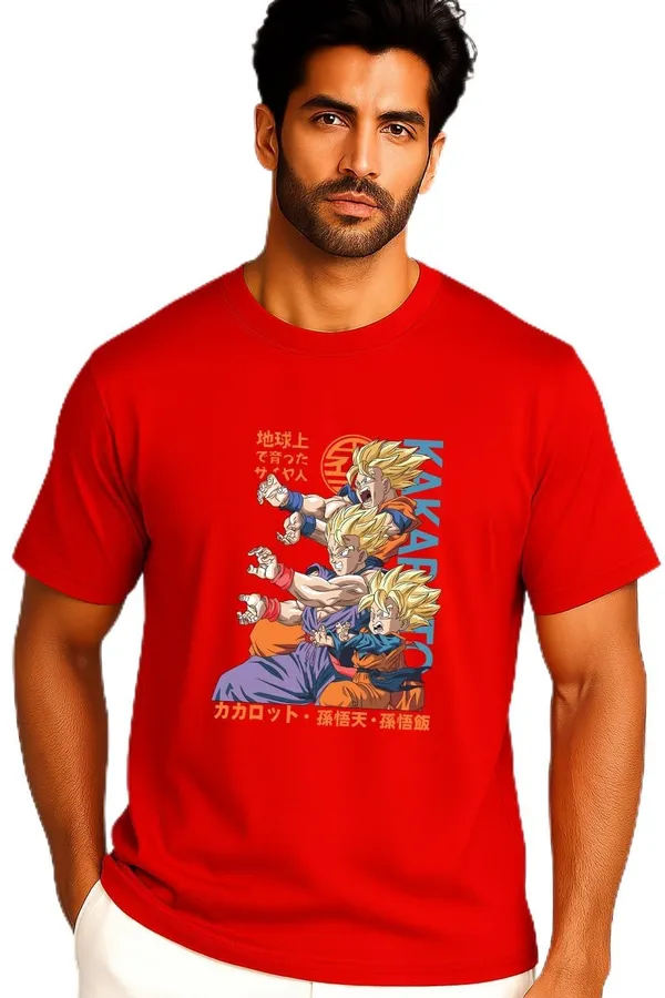 Red_Cotton_Blend_Printed_T_Shirt_For_Men