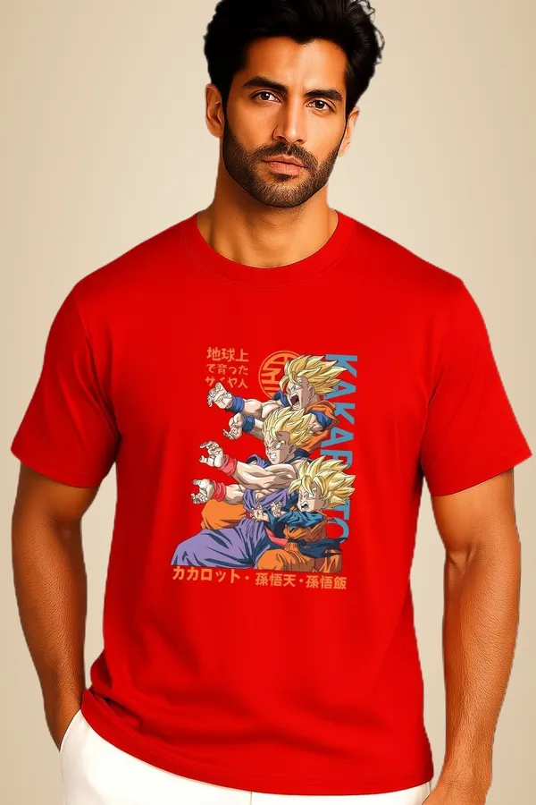 Red_Cotton_Blend_Printed_T_Shirt_For_Men