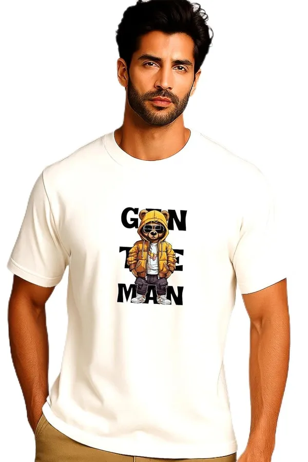 White_Cotton_Blend_Printed_T_Shirt_For_Men
