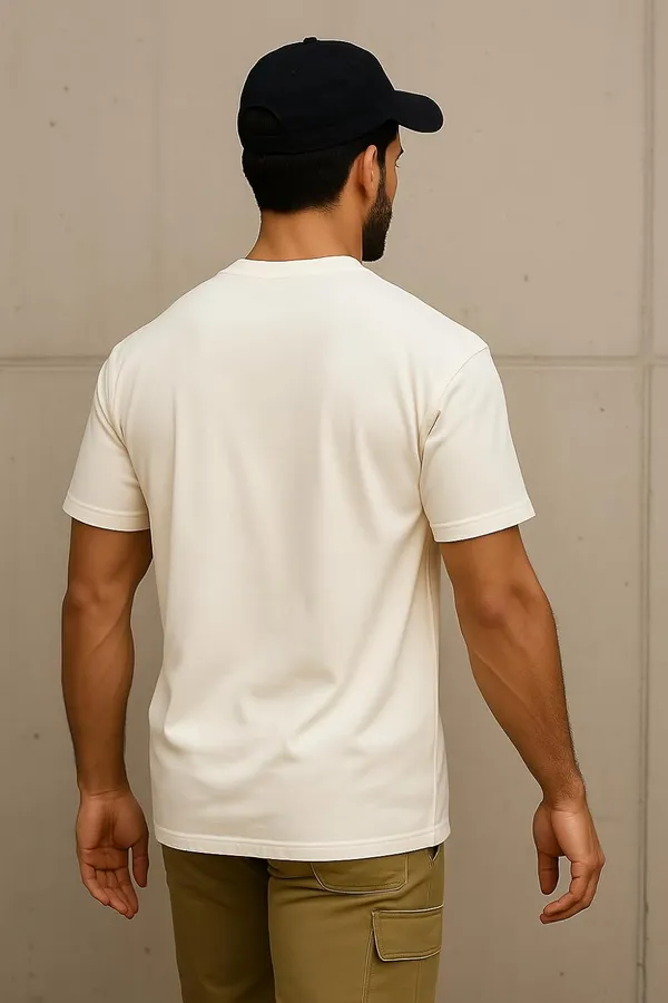 White_Cotton_Blend_Printed_T_Shirt_For_Men