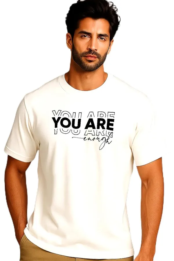 White_Cotton_Blend_Printed_T_Shirt_For_Men