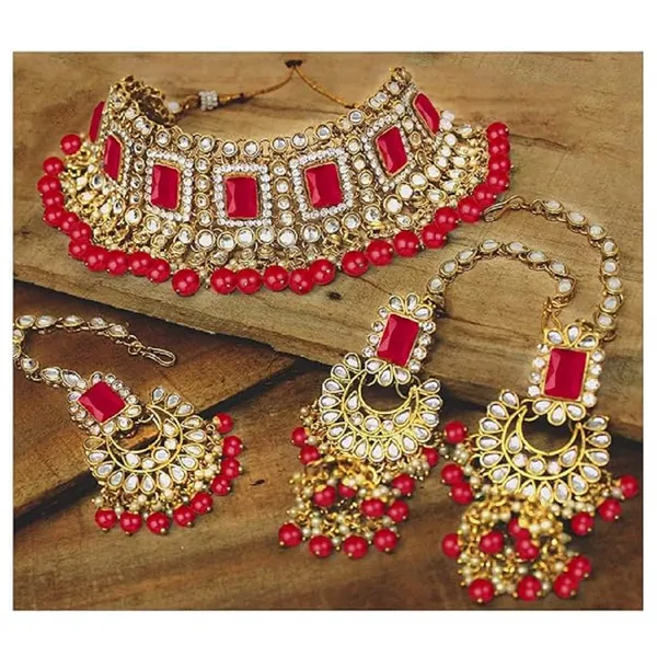 Red_Zinc_Alloy_Grand_Wedding_Kundan_Necklace_Earring_Mang_Tika