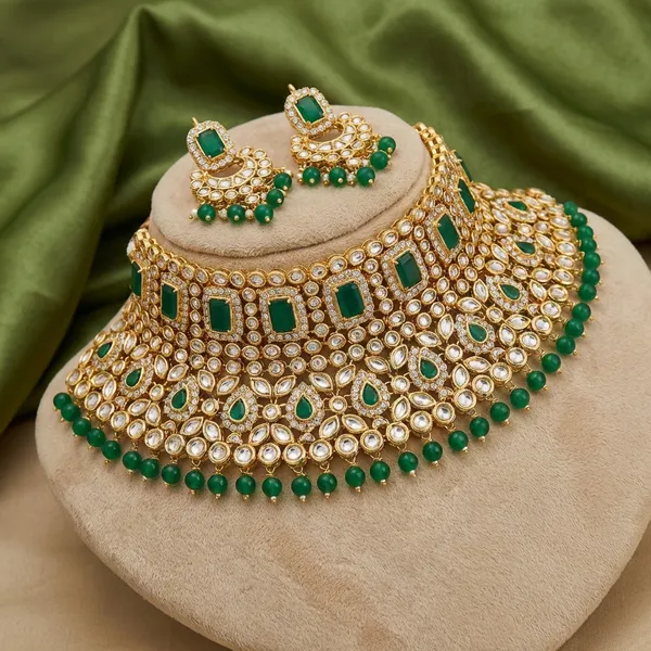 Green_Zinc_Alloy_Full_Kundan_Bridal_Necklace_Set