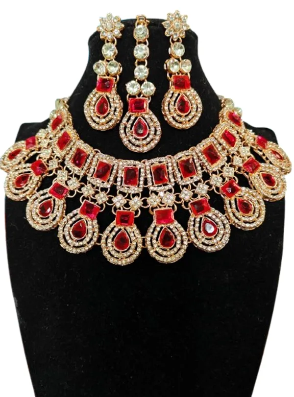 Rose_gold_Ruby_stone_Necklace_Set_with_Earrings_and_Mang_tika