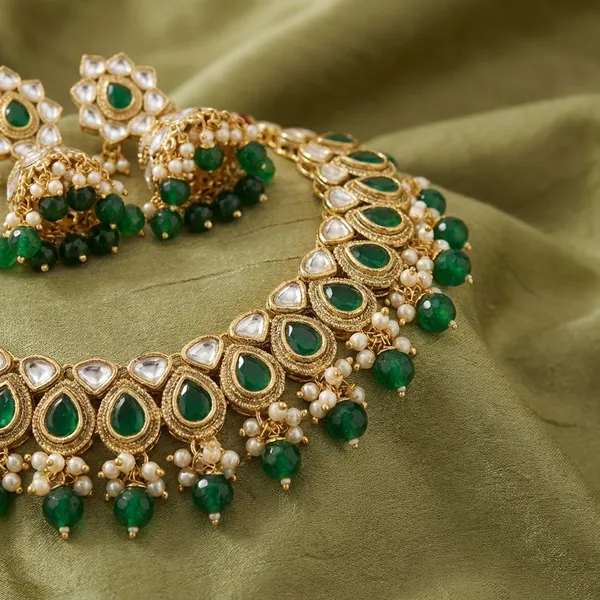 Green_Zinc_Alloy_Traditional_Kundan_Bridal_Necklace_Earring_Mang_Tika_Collection