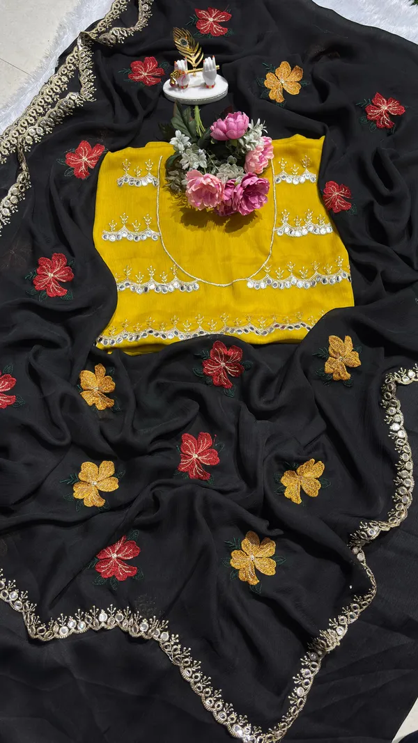 Black_Georgette_Saree_For_Women