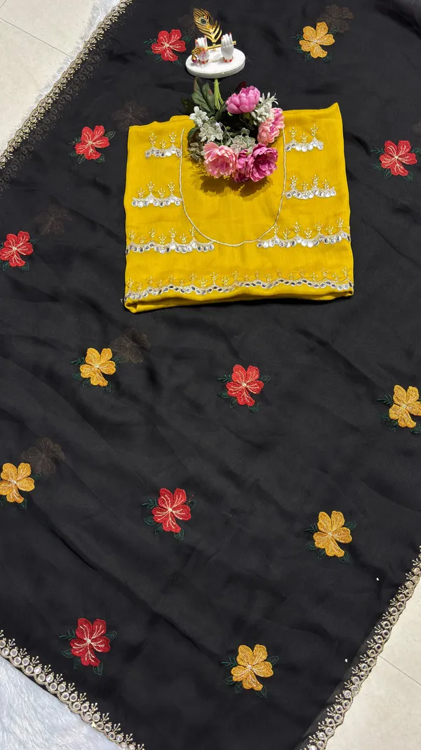 Black_Georgette_Saree_For_Women