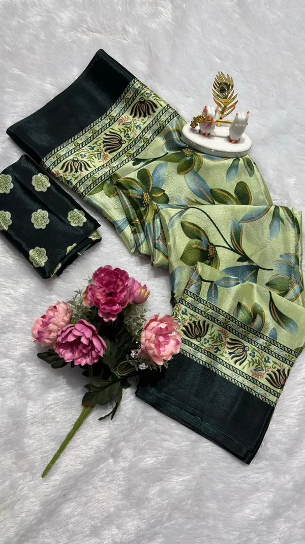 Green_Georgette_Saree_For_Women