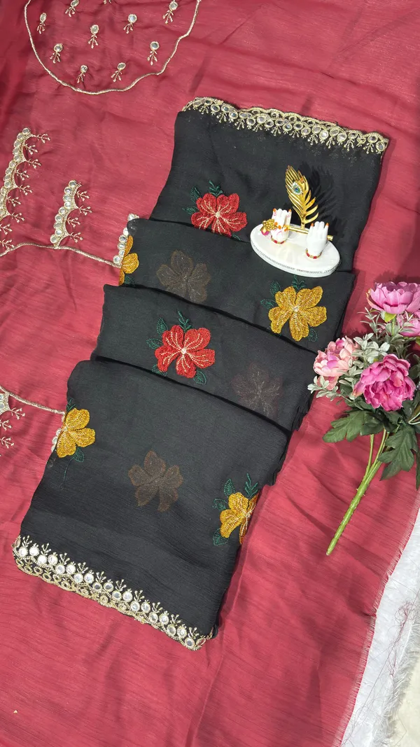 Black_Georgette_Saree_For_Women