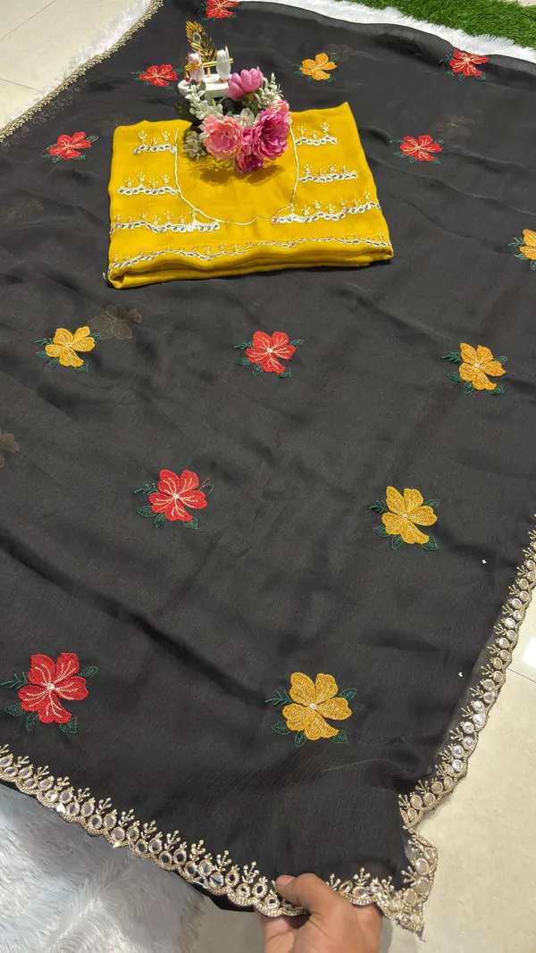 Black_Georgette_Saree_For_Women