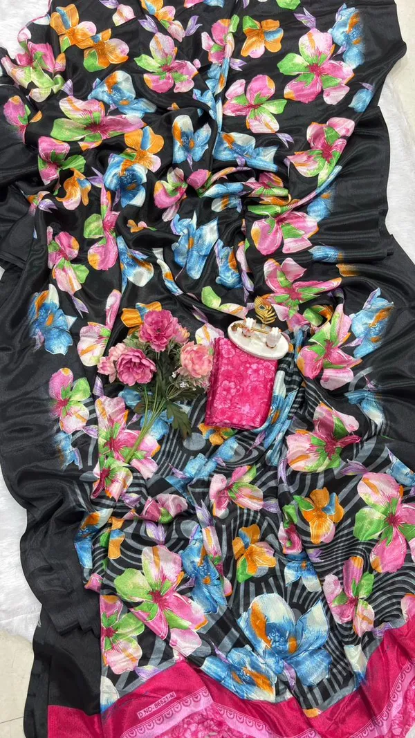 Multicolour_Georgette_Saree_For_Women