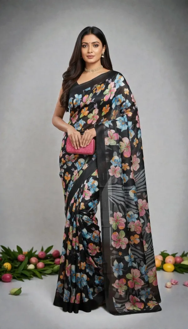 Multicolour_Georgette_Saree_For_Women