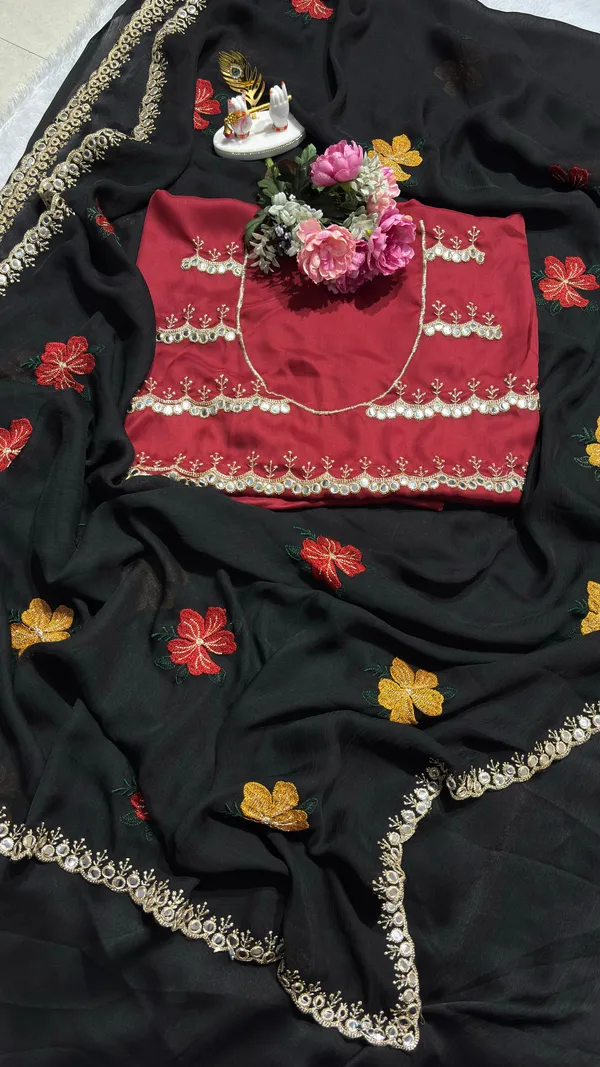 Black_Georgette_Saree_For_Women