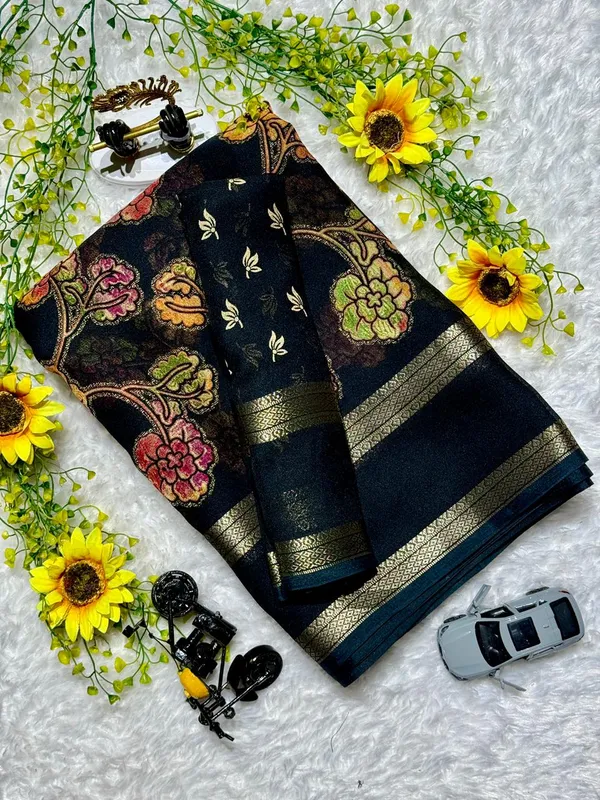 Premium_Floral_Soft_Georgette_Saree_with_Zari_Border_&_Designer_Blouse_-_Lightweight_Office_Wear