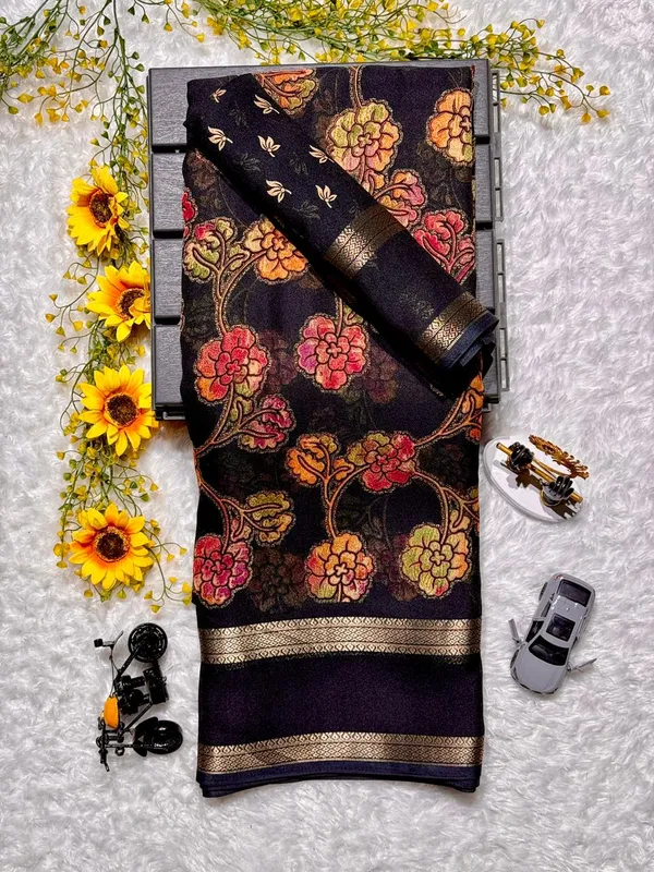 Premium_Floral_Soft_Georgette_Saree_with_Zari_Border_&_Designer_Blouse_-_Lightweight_Office_Wear