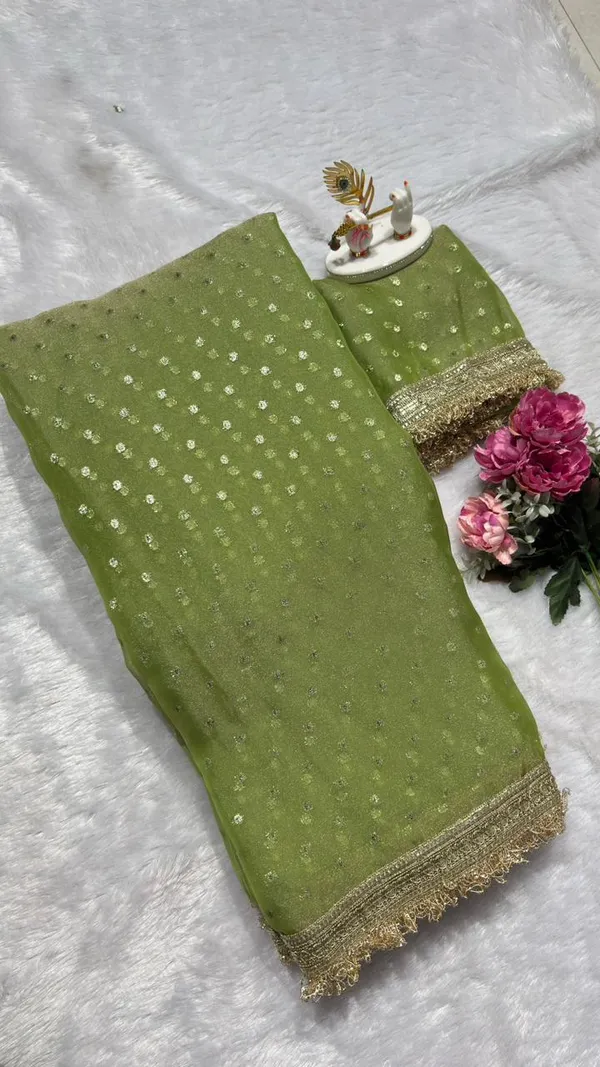 Premium_NC_Moss_Saree_with_Heavy_Designer_Embroidery_Lace_Border_&_Blouse_Piece