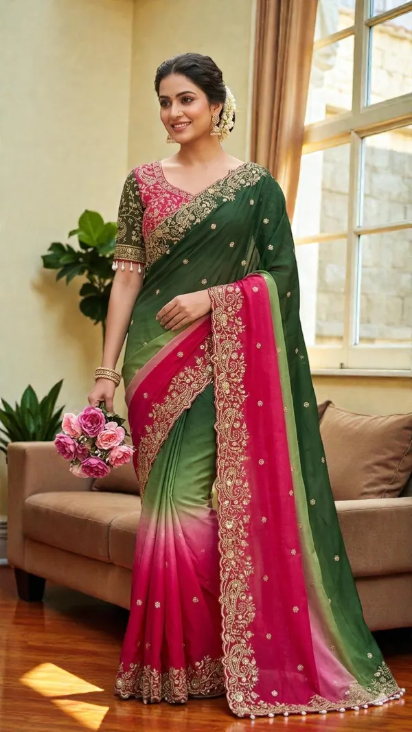 Premium_Ombre_Georgette_Saree_with_Heavy_Embroidery_Work_&_Designer_Dual-Tone_Blouse
